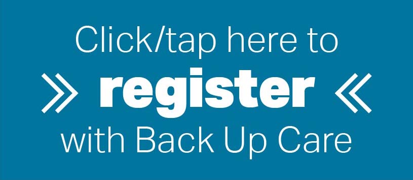 Register with Back Up Care