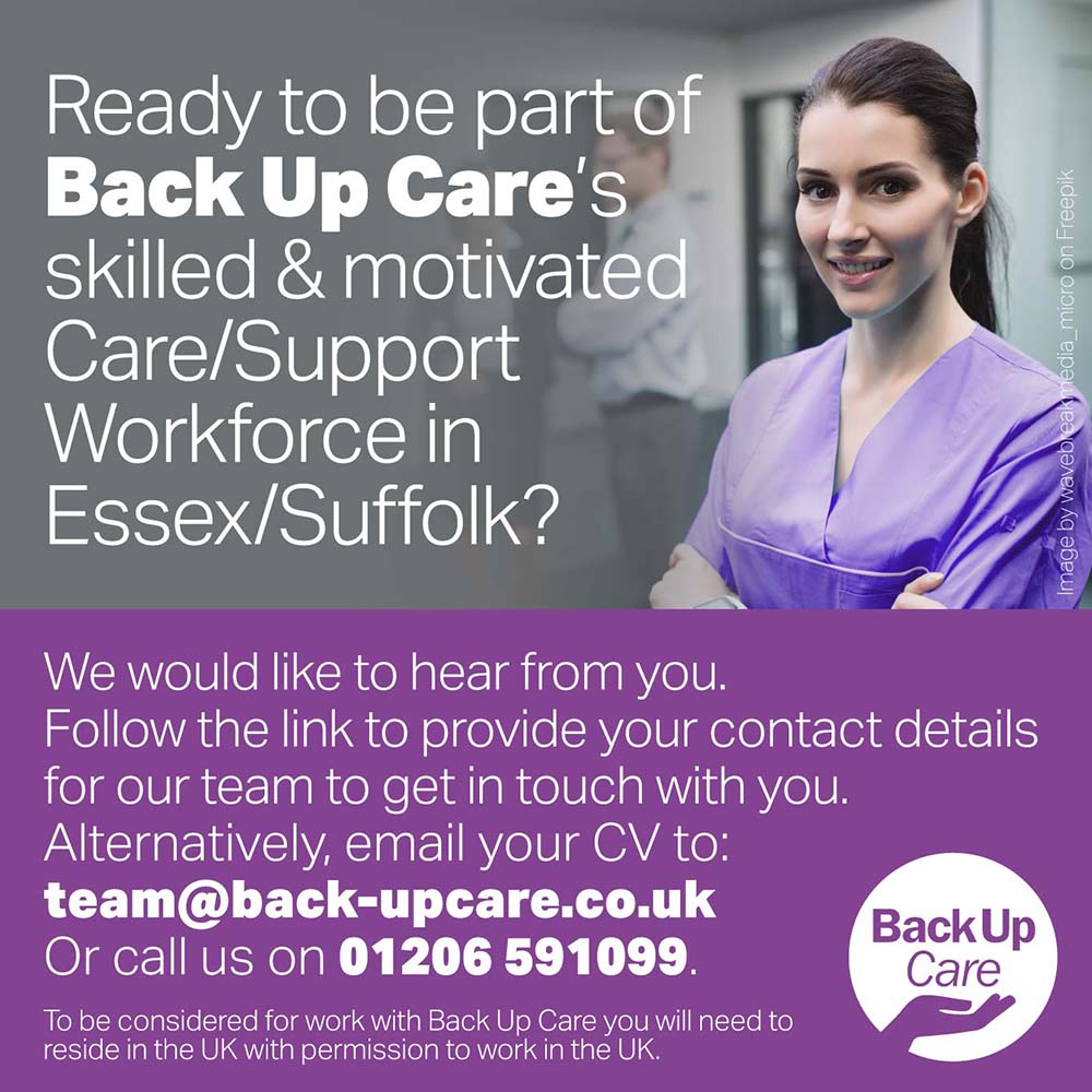 Back Up Care - Ready to work for us?